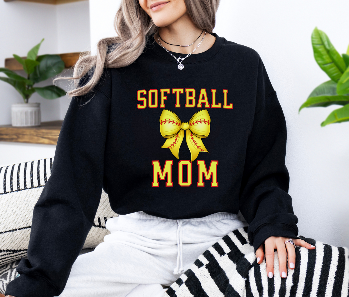Softball Mom Sweatshirt | Cozy Sports Crewneck | Proud Mom Pullover for Game Days