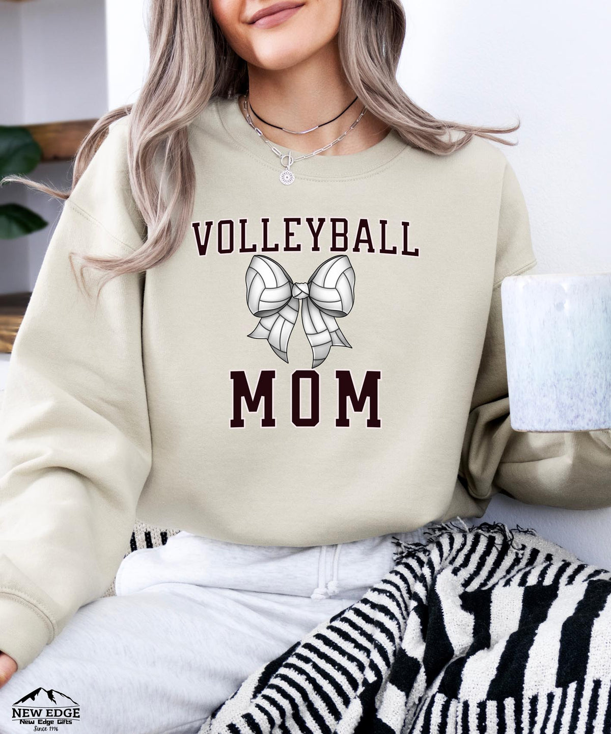 Volleyball Mom Sweatshirt | Sporty Game Day Crewneck | Cozy Athletic Team Spirit Pullover