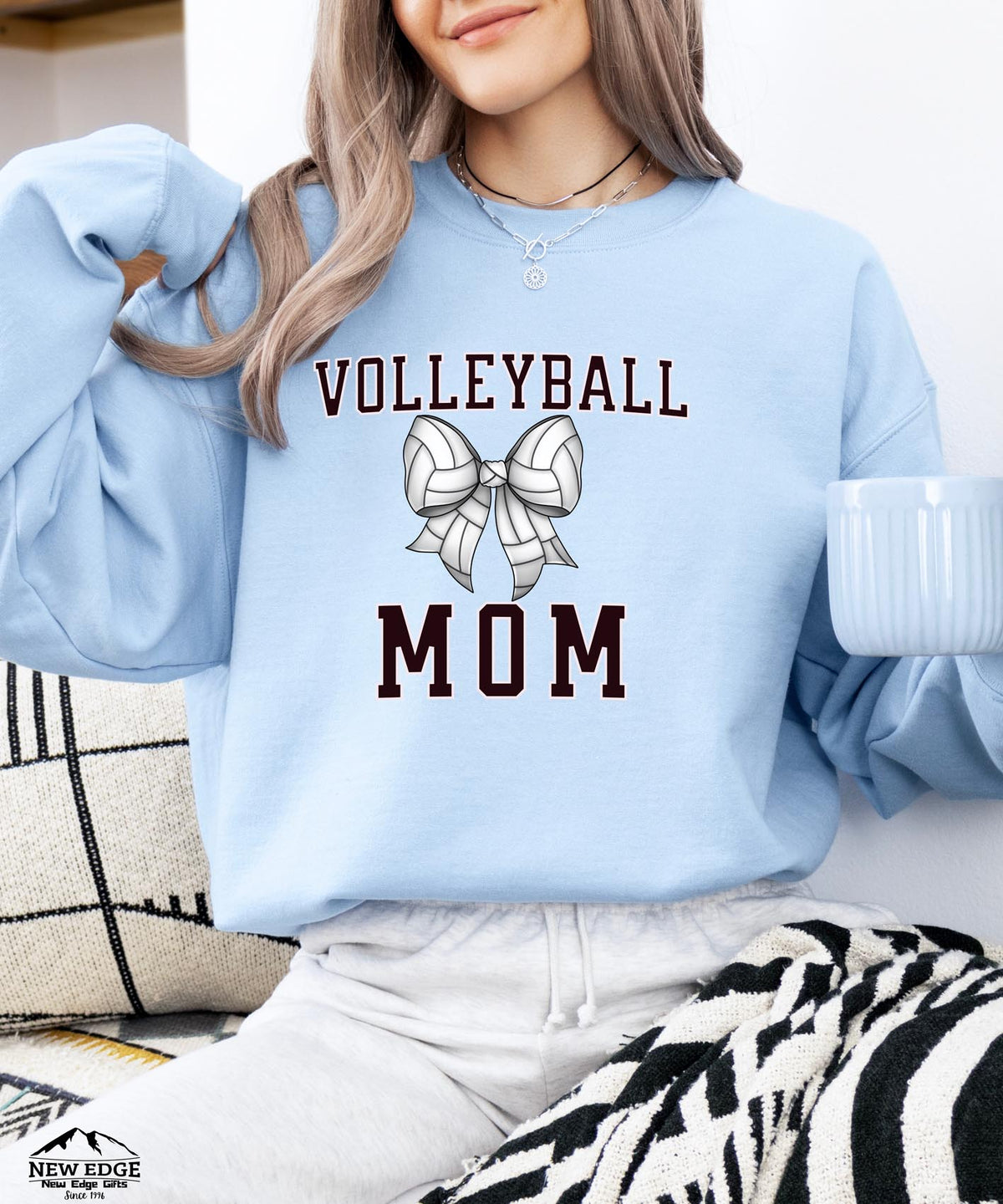 Volleyball Mom Sweatshirt | Sporty Game Day Crewneck | Cozy Athletic Team Spirit Pullover