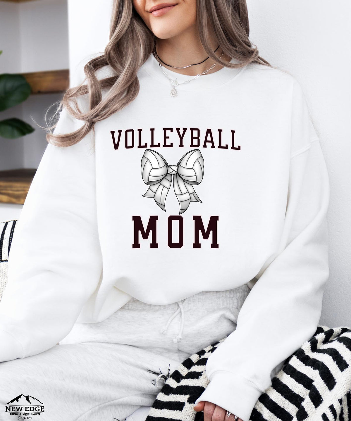 Volleyball Mom Sweatshirt | Sporty Game Day Crewneck | Cozy Athletic Team Spirit Pullover