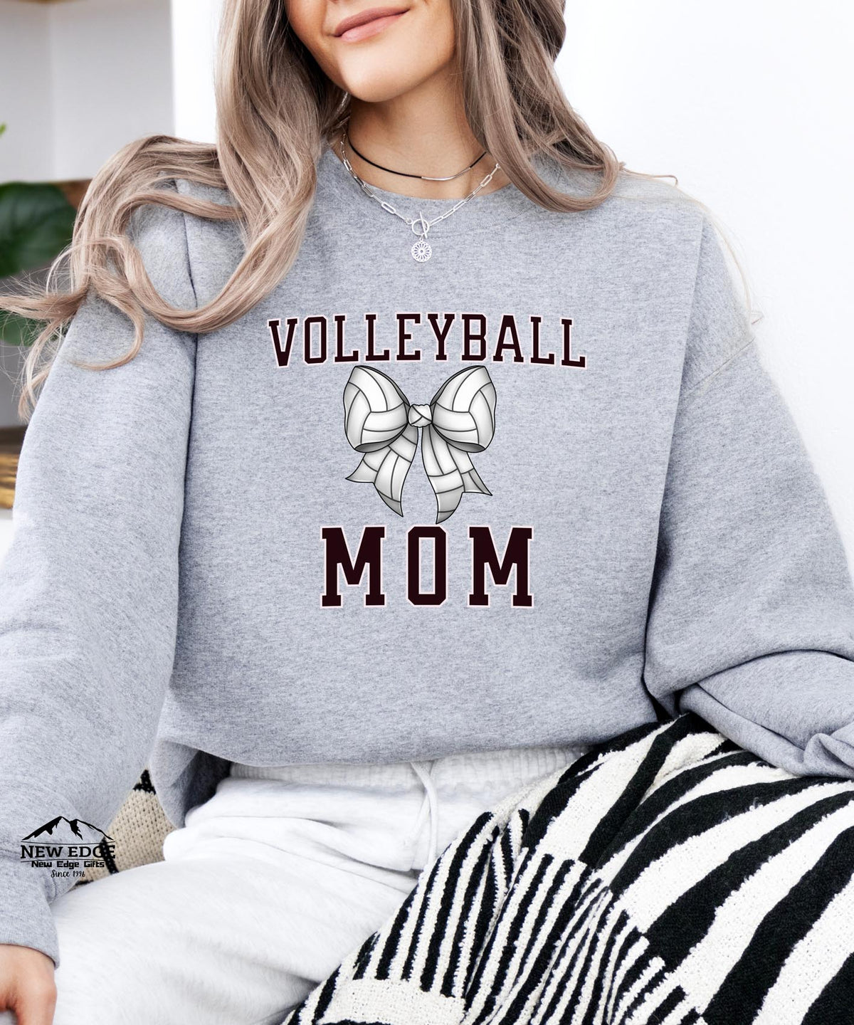 Volleyball Mom Sweatshirt | Sporty Game Day Crewneck | Cozy Athletic Team Spirit Pullover