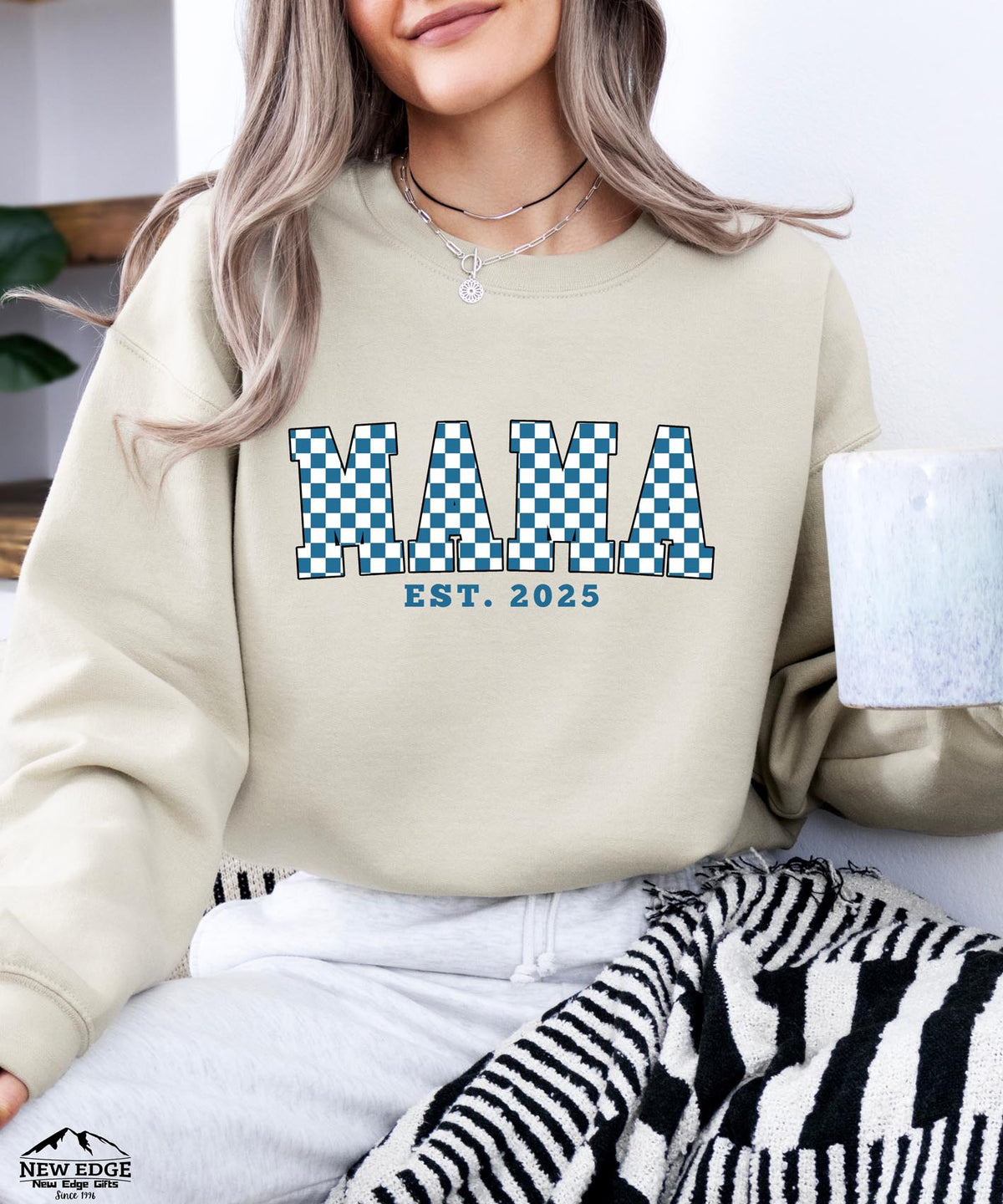 MOM EST. 2025 Sweatshirt | New Mom Gift | Pregnancy Announcement Crewneck | First Mother’s Day Sweater