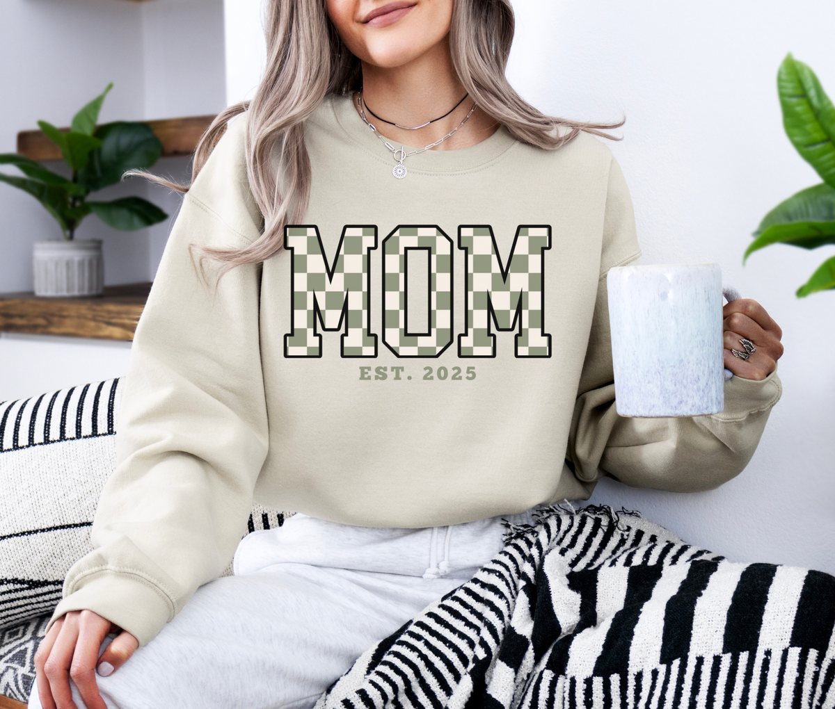 Copy of MOM EST. 2025 Sweatshirt | New Mom Gift | Pregnancy Announcement Crewneck | First Mother’s Day Sweater