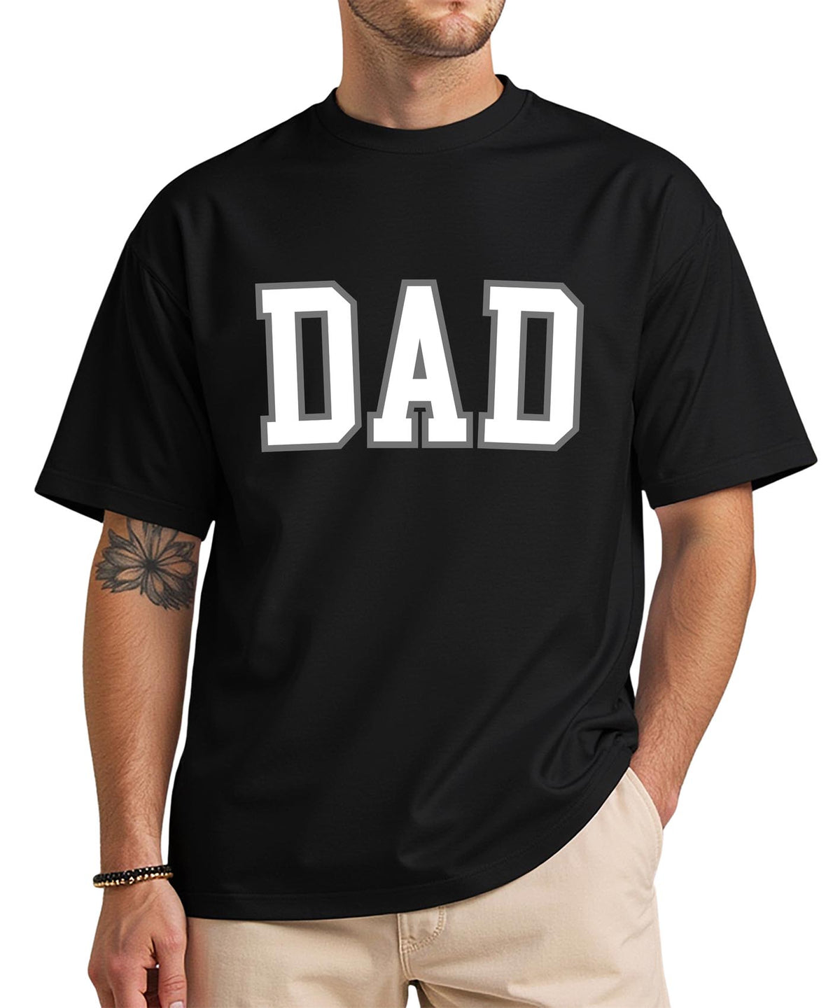 Dad Life Unisex Heavy Cotton Tee, Gift for Father's Day, Casual Everyday Wear, Birthday Gift for Dad, Family Reunion Shirt