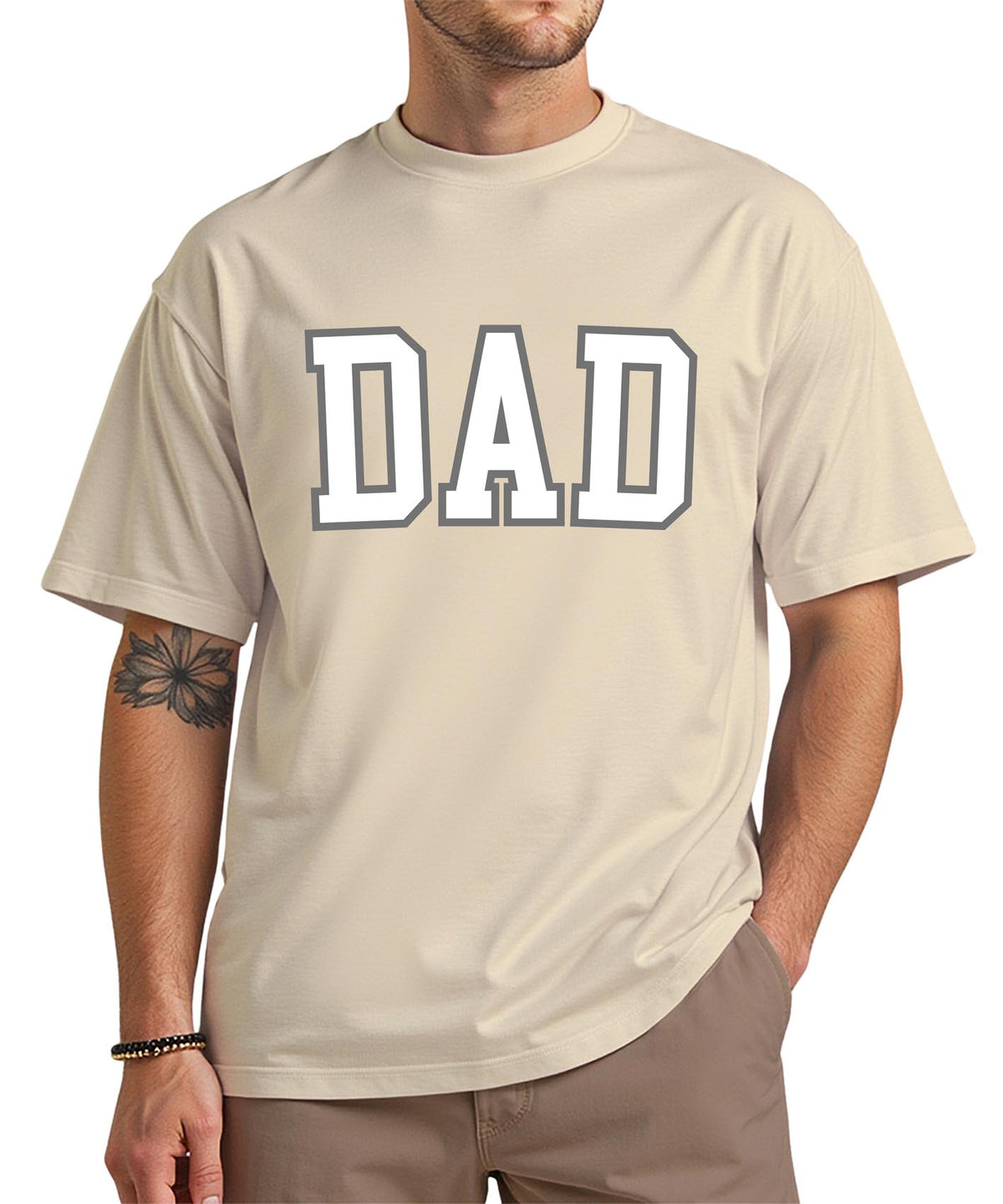 Dad Life Unisex Heavy Cotton Tee, Gift for Father's Day, Casual Everyday Wear, Birthday Gift for Dad, Family Reunion Shirt