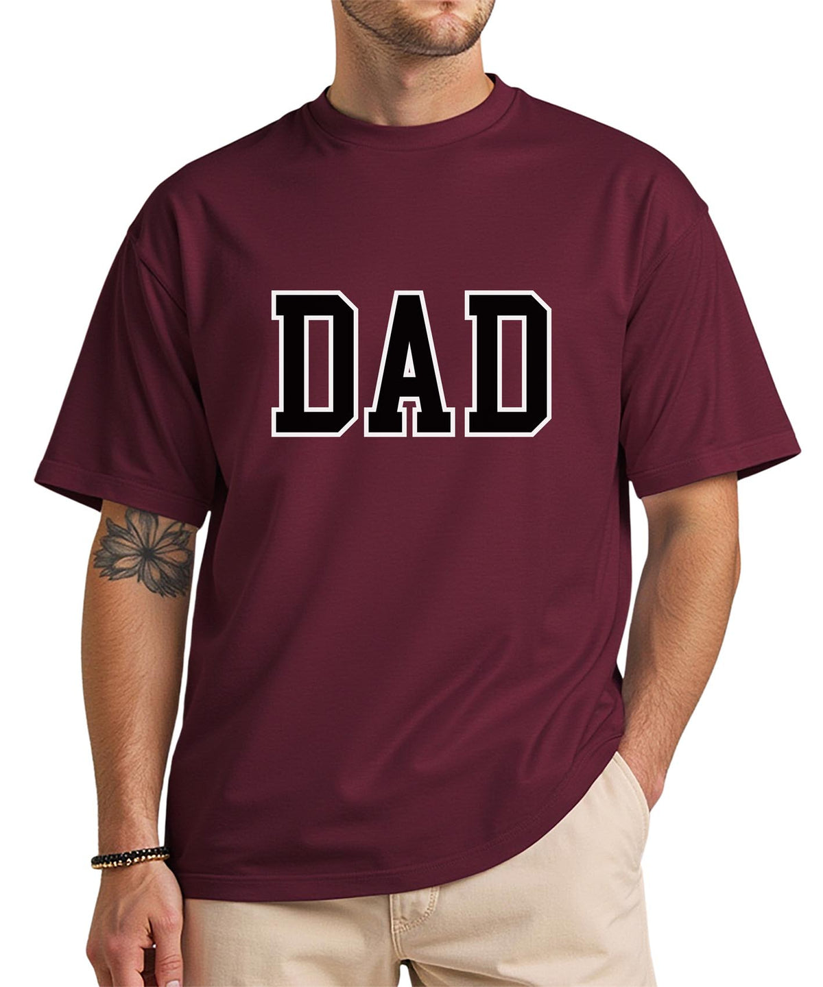 Gildan Black Text DAD T-Shirt – Classic Father Tee, Father’s Day Gift, Everyday Casual Shirt for Dads