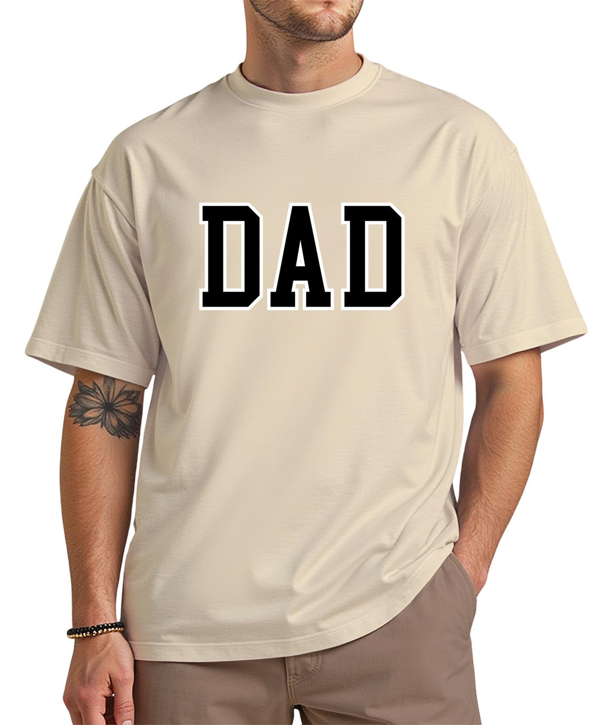 Gildan Black Text DAD T-Shirt – Classic Father Tee, Father’s Day Gift, Everyday Casual Shirt for Dads