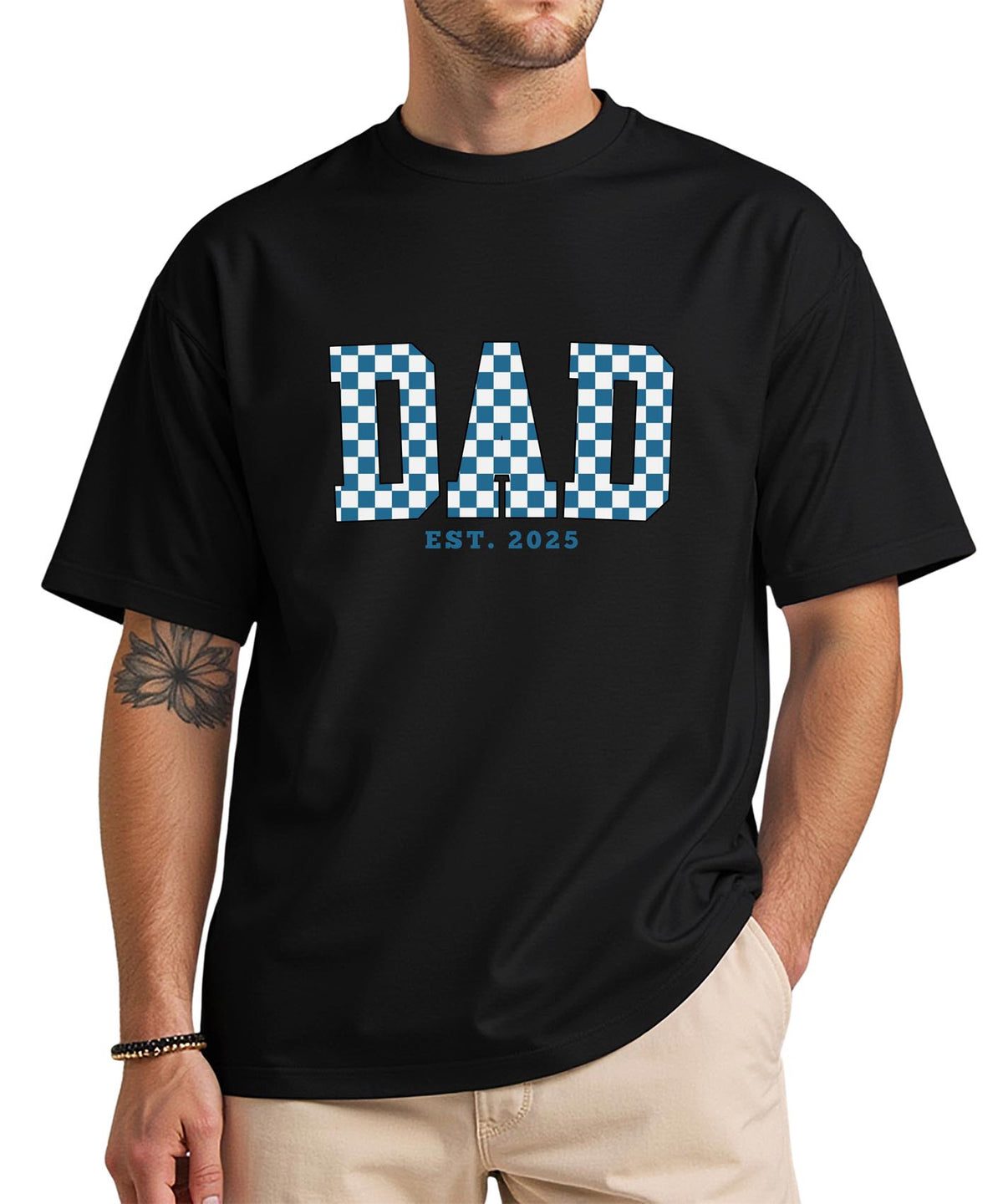 Dad EST. 2025 T-Shirt – New Dad Gift, First Time Father Shirt, Pregnancy Announcement Tee for Expecting Dads