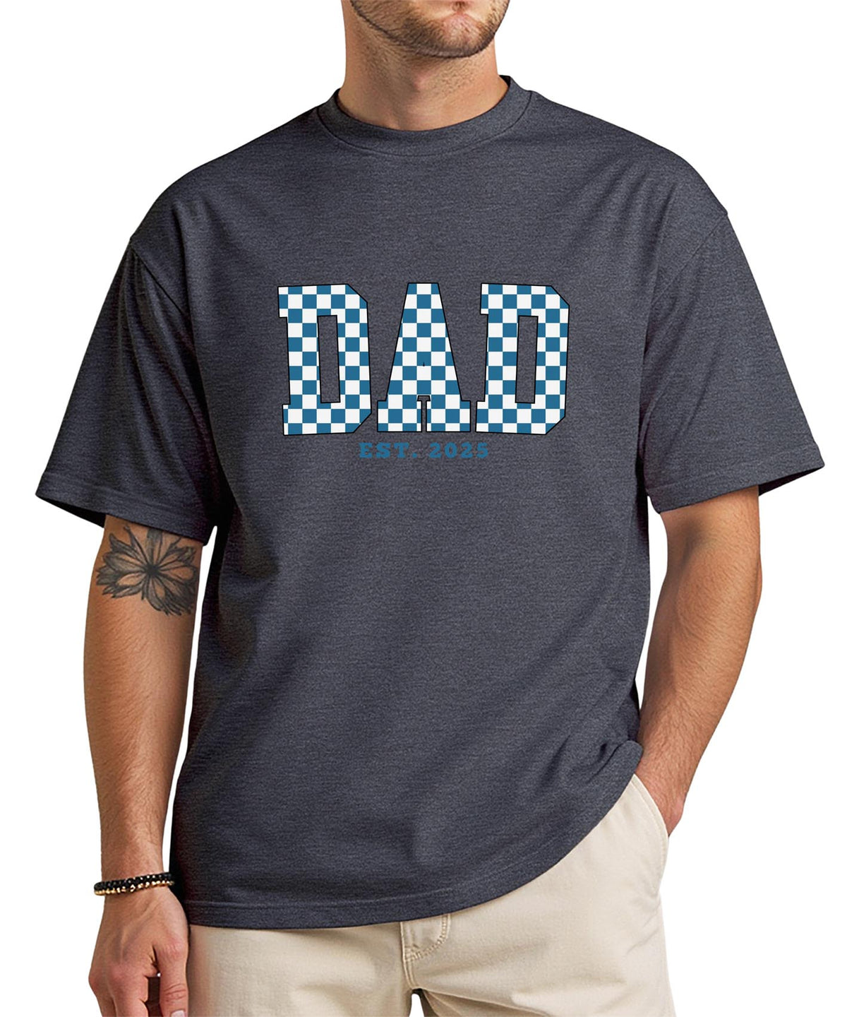 Dad EST. 2025 T-Shirt – New Dad Gift, First Time Father Shirt, Pregnancy Announcement Tee for Expecting Dads