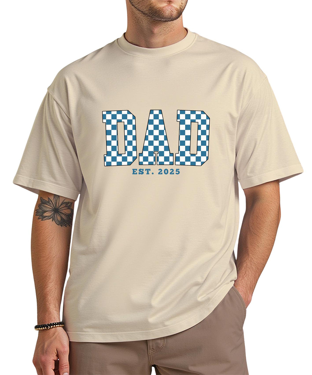 Dad EST. 2025 T-Shirt – New Dad Gift, First Time Father Shirt, Pregnancy Announcement Tee for Expecting Dads