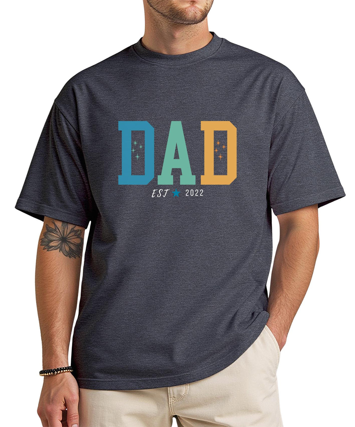 Dad Retro EST. 2022 T-Shirt – Vintage Fatherhood Tee, New Dad Gift, First Time Father Shirt
