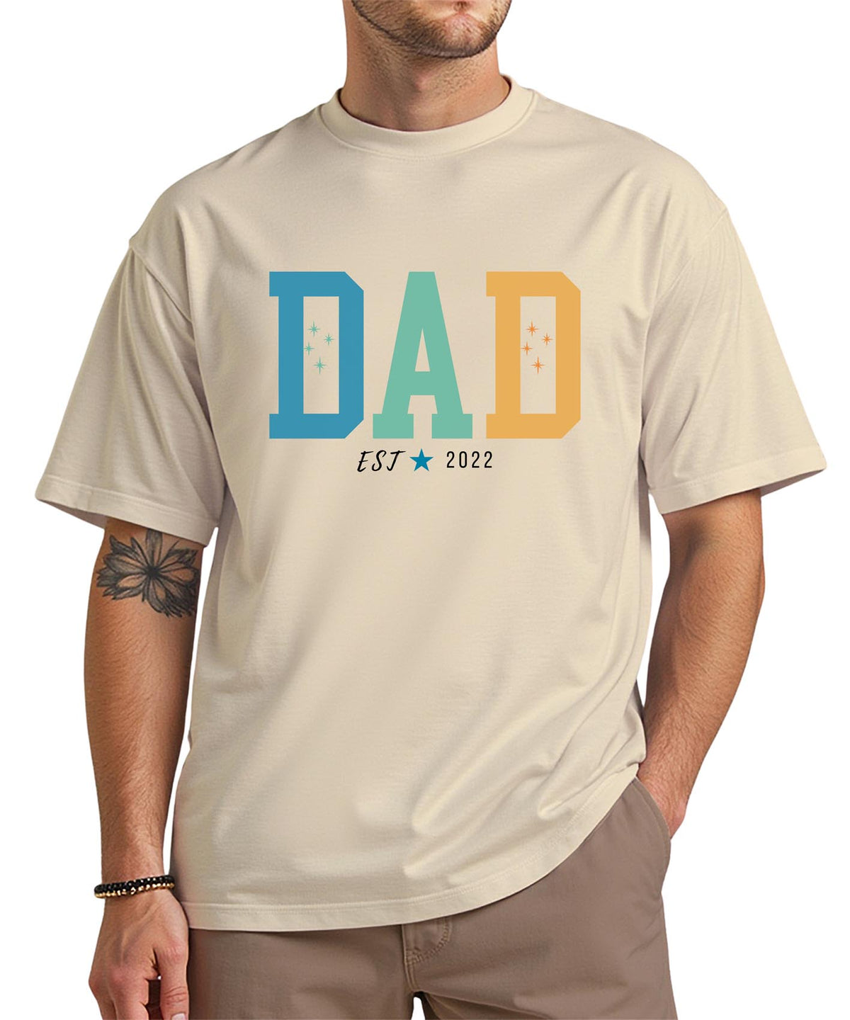 Dad Retro EST. 2022 T-Shirt – Vintage Fatherhood Tee, New Dad Gift, First Time Father Shirt