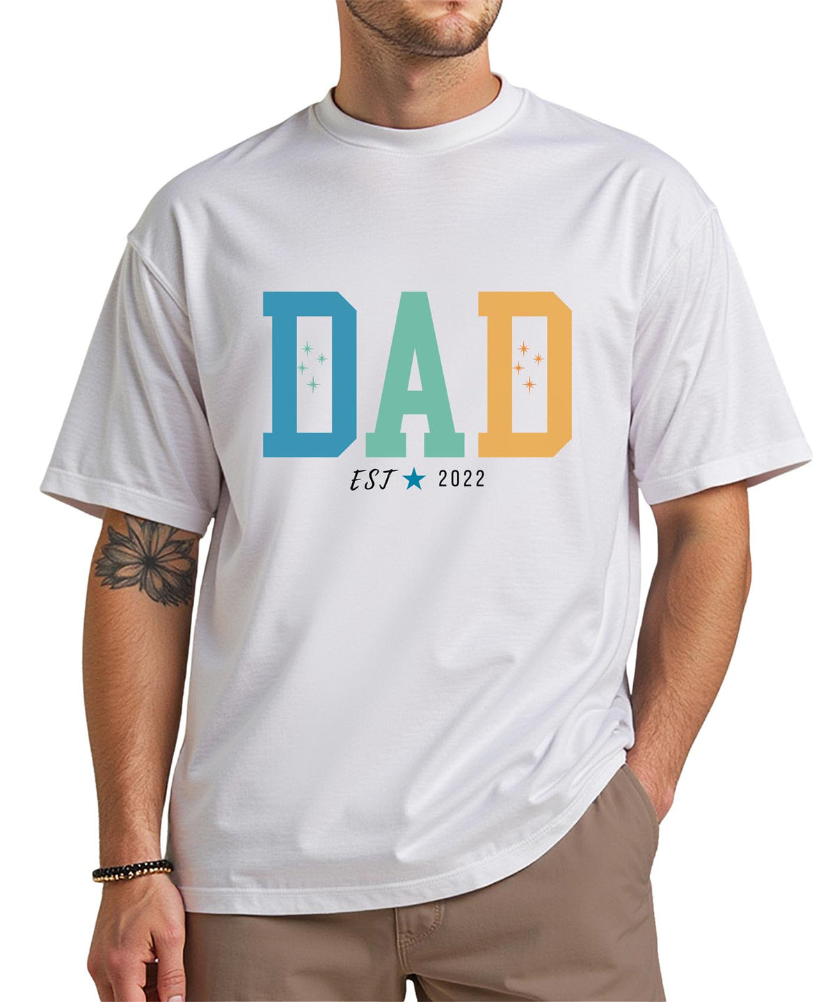 Dad Retro EST. 2022 T-Shirt – Vintage Fatherhood Tee, New Dad Gift, First Time Father Shirt
