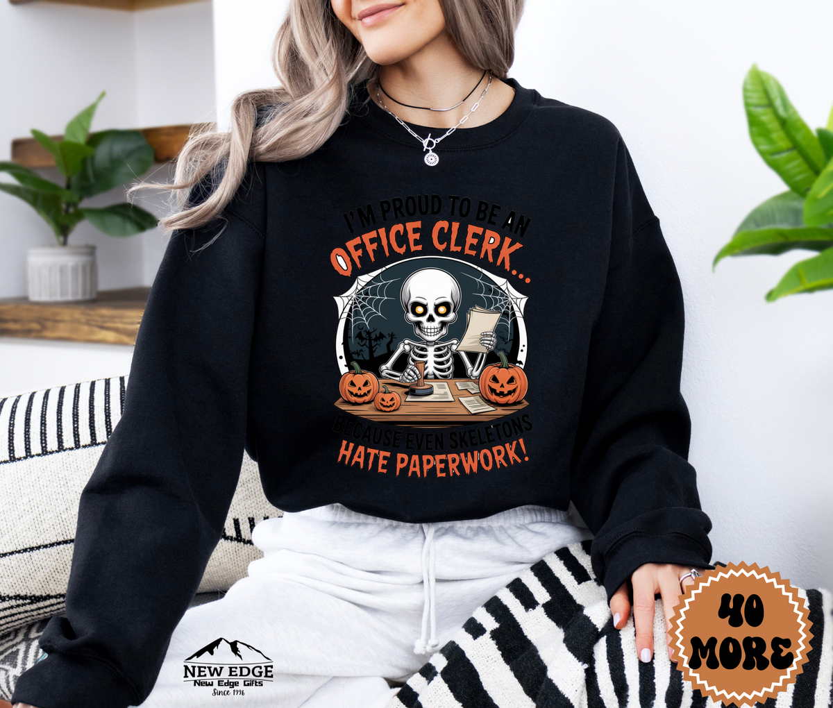 Unisex Halloween Pediatrician Sweatshirt – “I’m Proud to be a Pediatrician… Because Even Baby Monsters Need Check-Ups” Funny Profession Crewneck