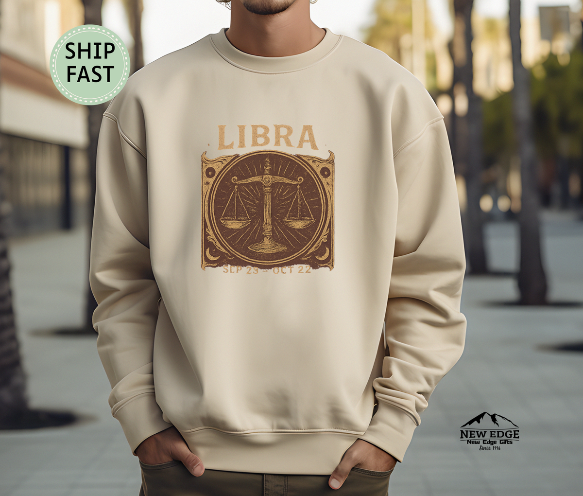Libra Zodiac Sweatshirt – Balanced & Stylish Astrology Graphic Pullover