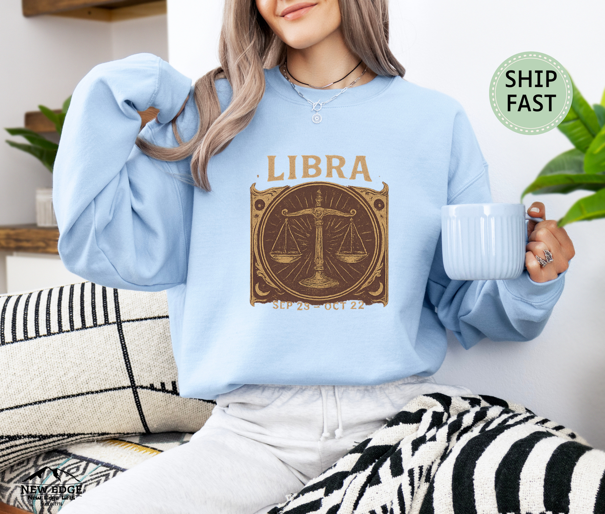 Libra Zodiac Sweatshirt – Balanced & Stylish Astrology Graphic Pullover