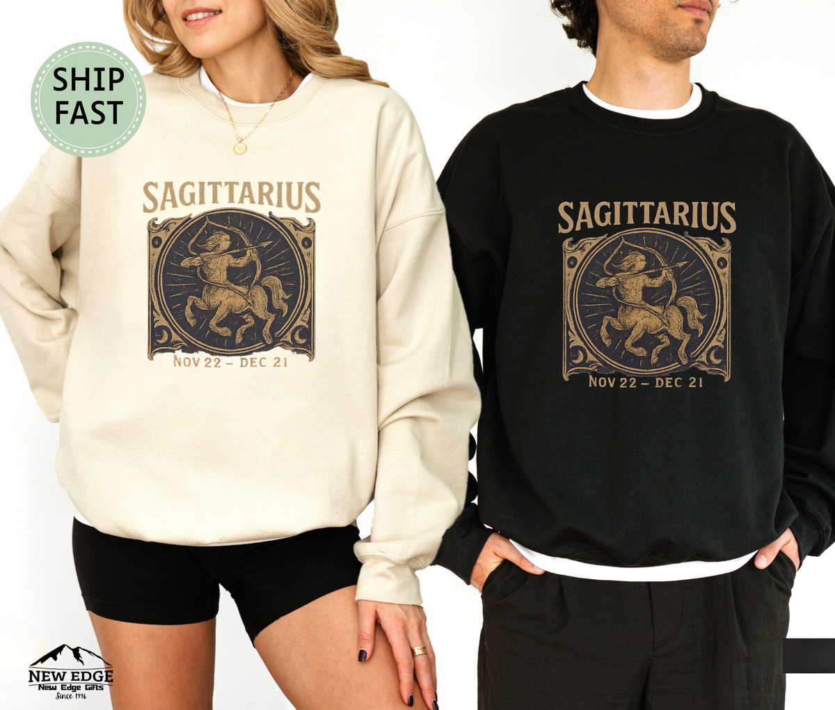 Sagittarius Zodiac Sweatshirt – Astrological Sign Cozy Unisex Pullover