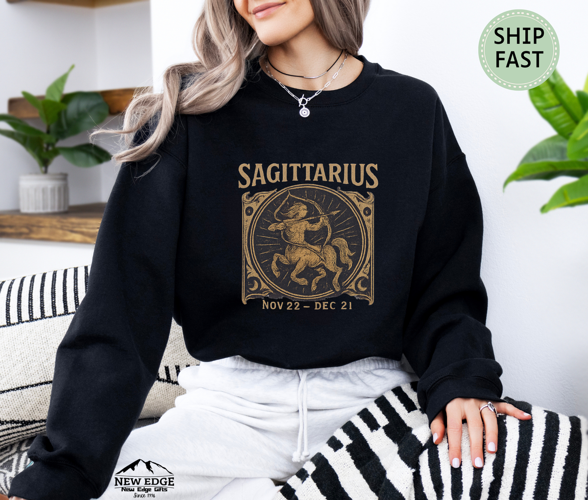 Sagittarius Zodiac Sweatshirt – Astrological Sign Cozy Unisex Pullover