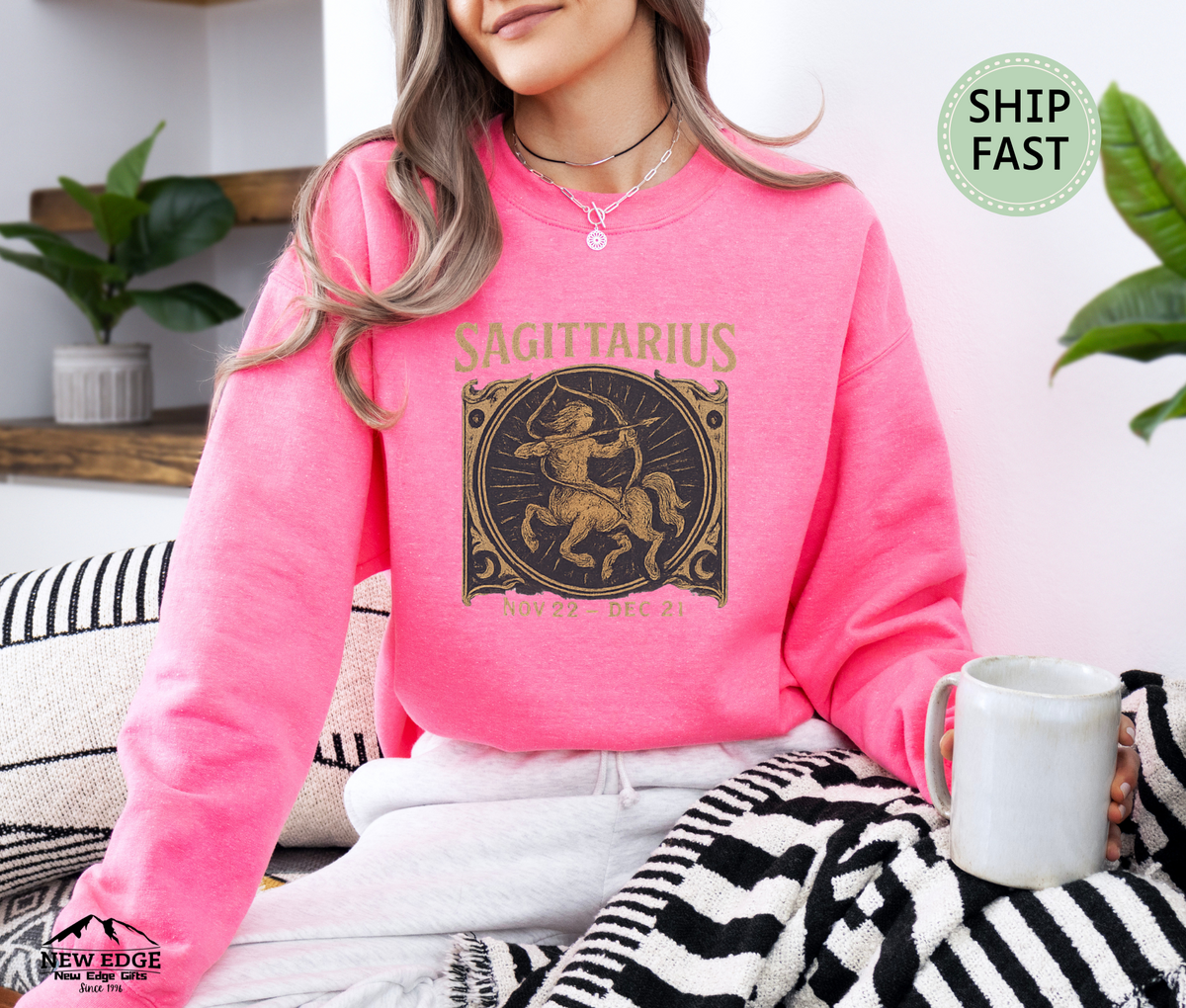 Sagittarius Zodiac Sweatshirt – Astrological Sign Cozy Unisex Pullover