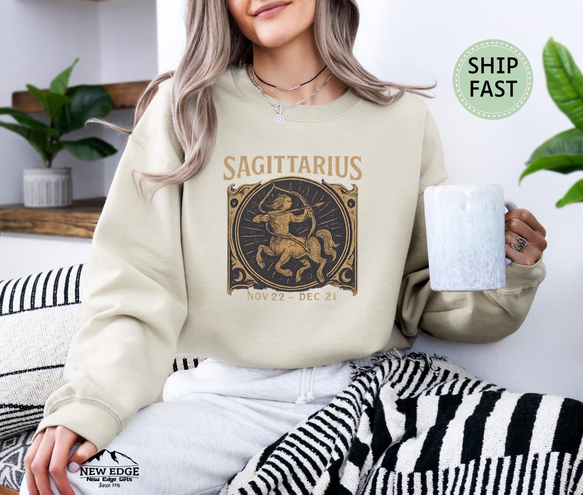 Sagittarius Zodiac Sweatshirt – Astrological Sign Cozy Unisex Pullover