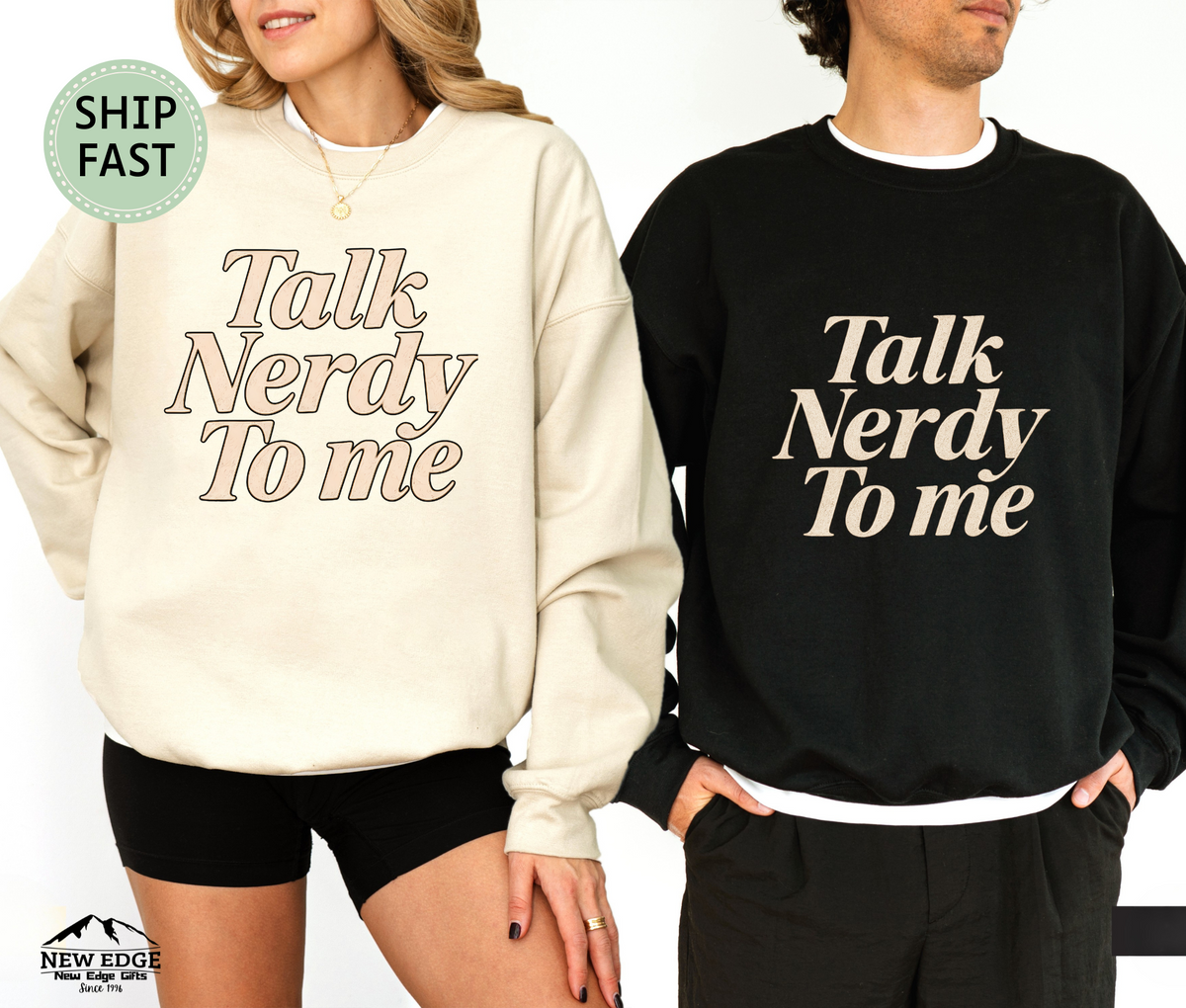 Talk Nerdy To Me Sweatshirt – Funny Geek Nerd Unisex Pullover