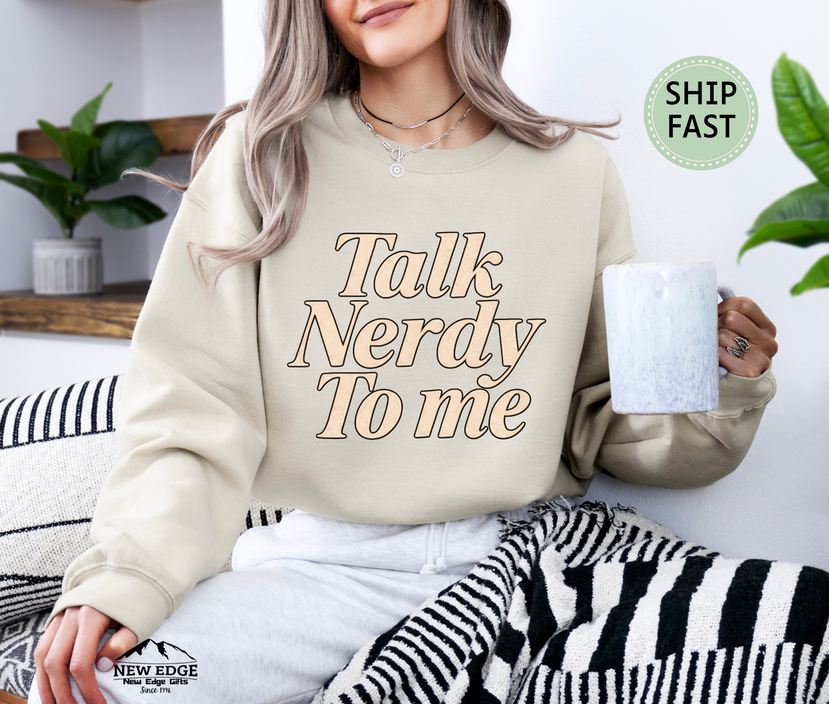 Talk Nerdy To Me Sweatshirt – Funny Geek Nerd Unisex Pullover