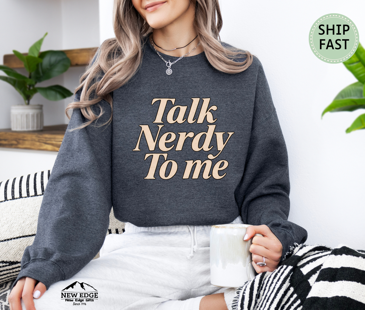 Talk Nerdy To Me Sweatshirt – Funny Geek Nerd Unisex Pullover