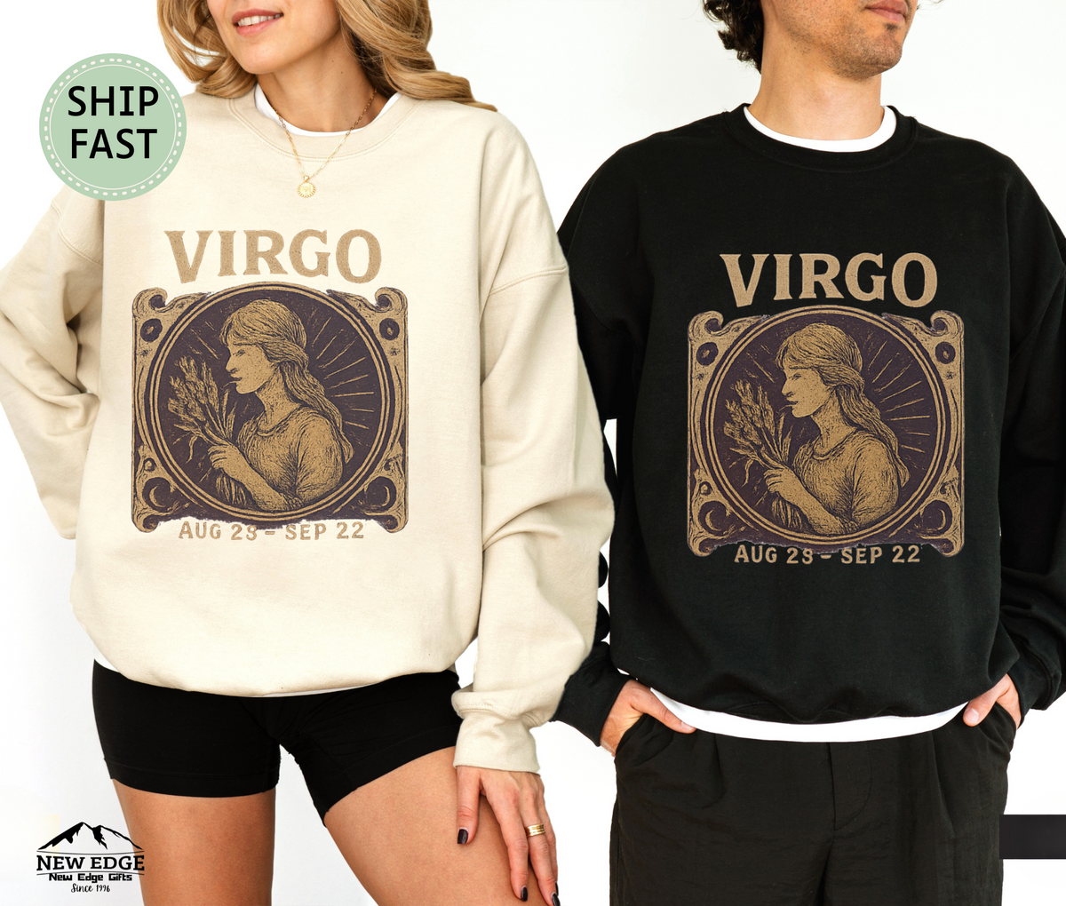 Virgo Zodiac Unisex Sweatshirt – Astrology Sign Graphic Pullover