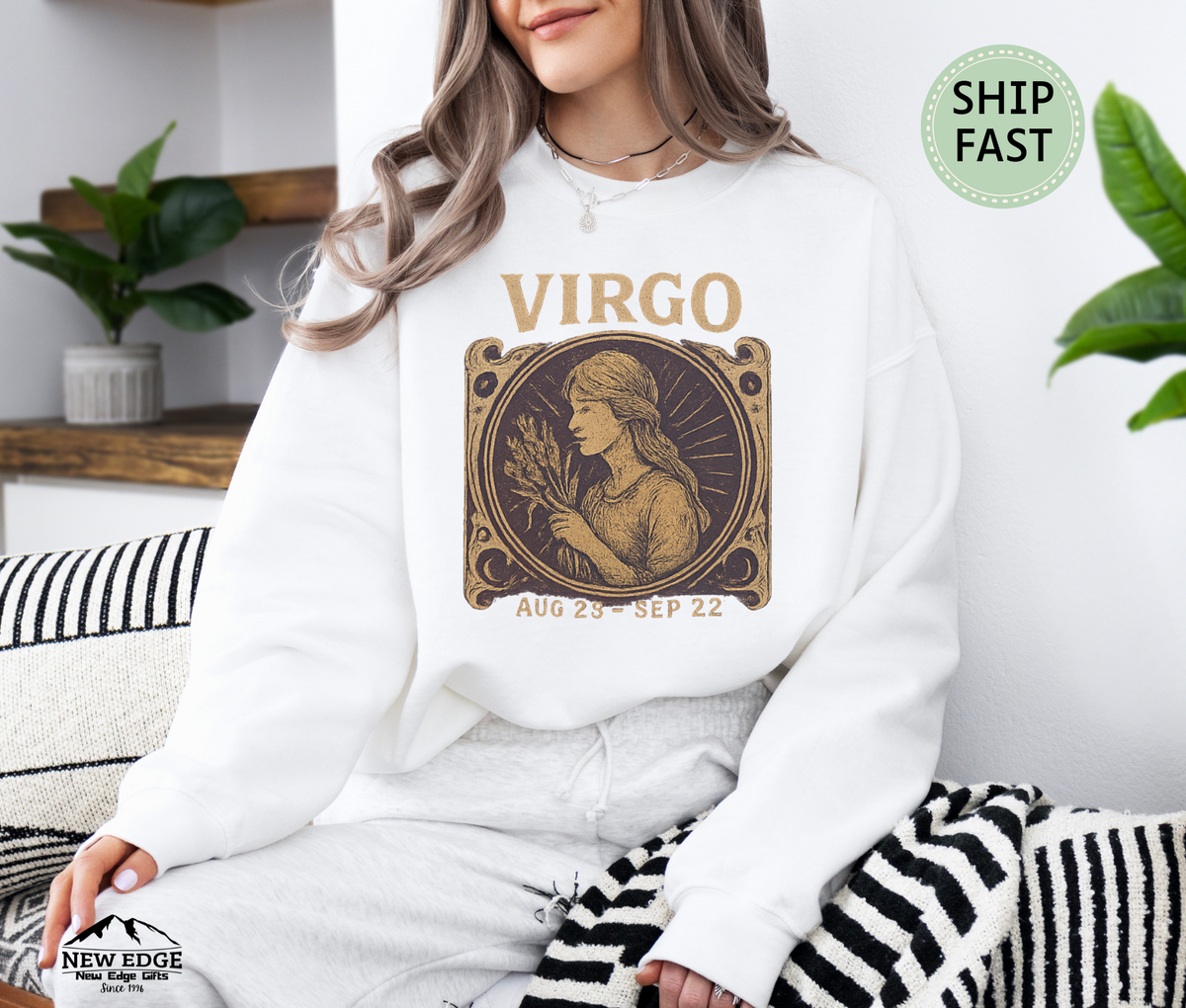 Virgo Zodiac Unisex Sweatshirt – Astrology Sign Graphic Pullover