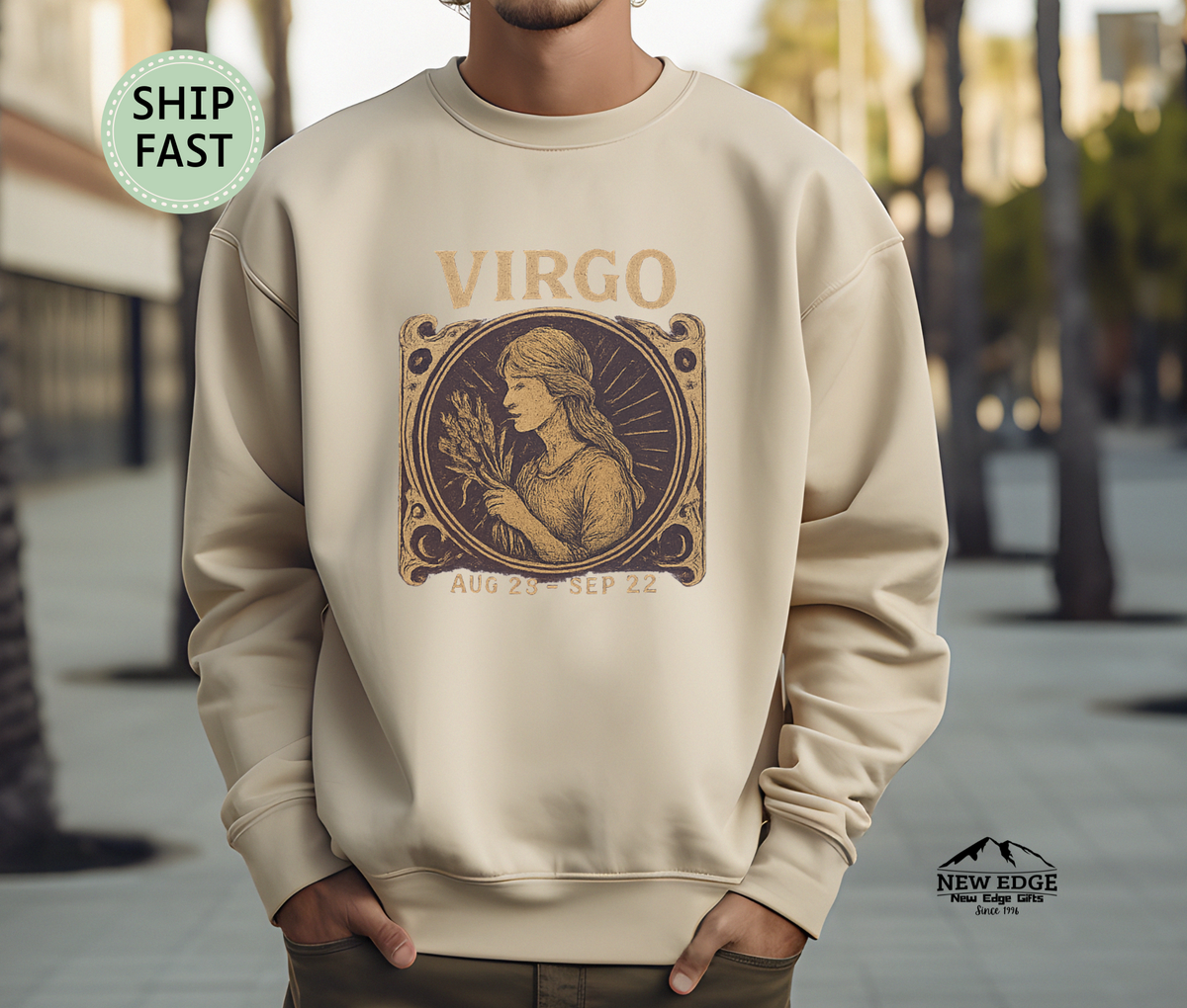 Virgo Zodiac Unisex Sweatshirt – Astrology Sign Graphic Pullover