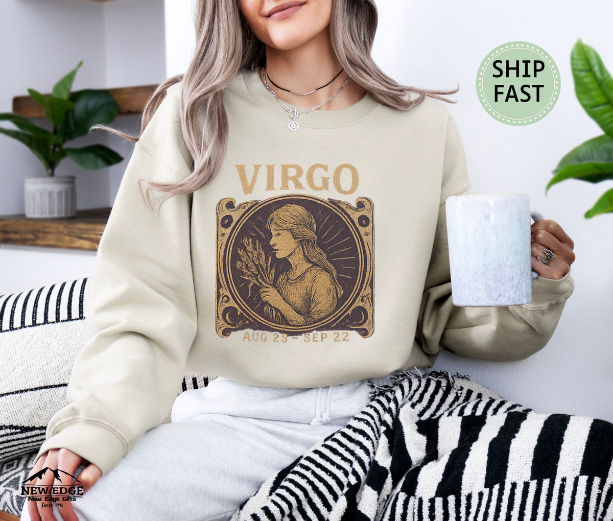 Virgo Zodiac Unisex Sweatshirt – Astrology Sign Graphic Pullover