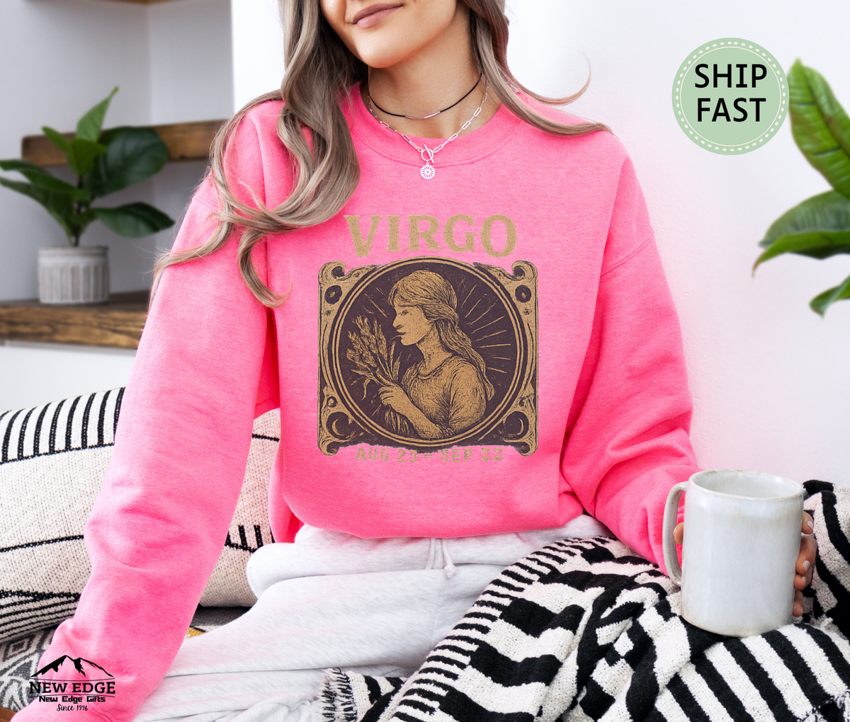 Virgo Zodiac Unisex Sweatshirt – Astrology Sign Graphic Pullover