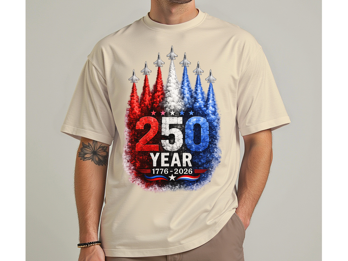 America’s 250 Year Patriotic Fighter Jets Vintage Independence Day Unisex T Shirt