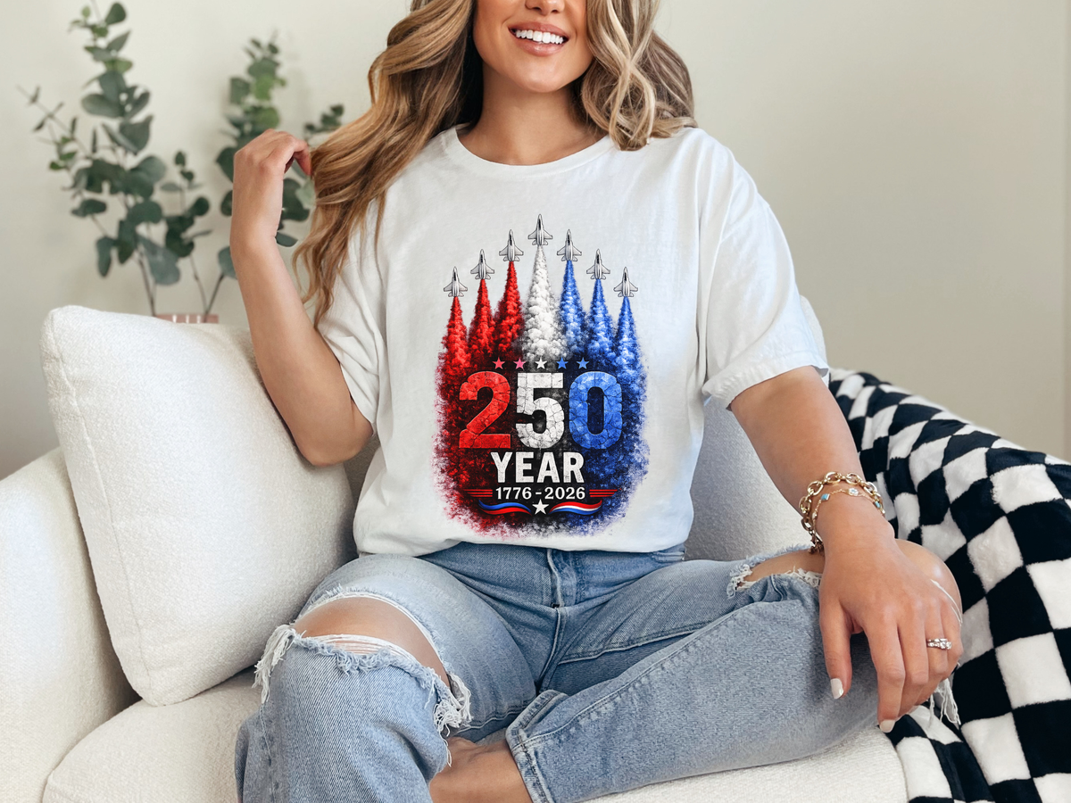America’s 250 Year Patriotic Fighter Jets Vintage Independence Day Unisex T Shirt