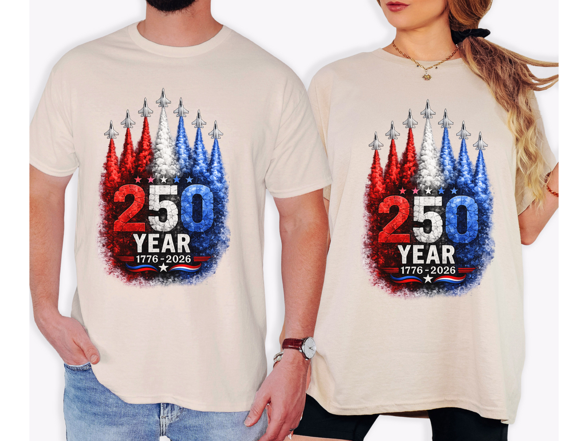 America’s 250 Year Patriotic Fighter Jets Vintage Independence Day Unisex T Shirt