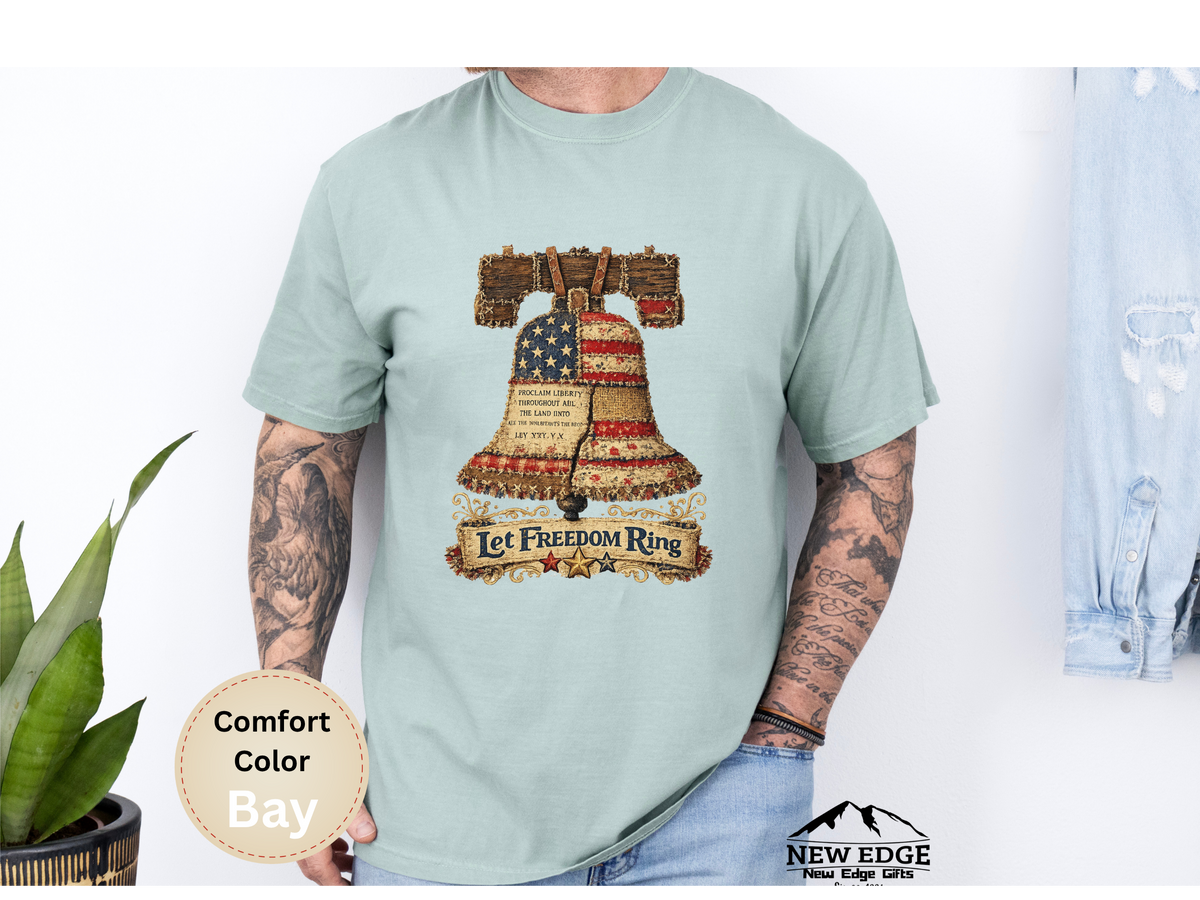 Liberty Bell Graphic T-Shirt — "Let Freedom Ring" Patriotic Tee