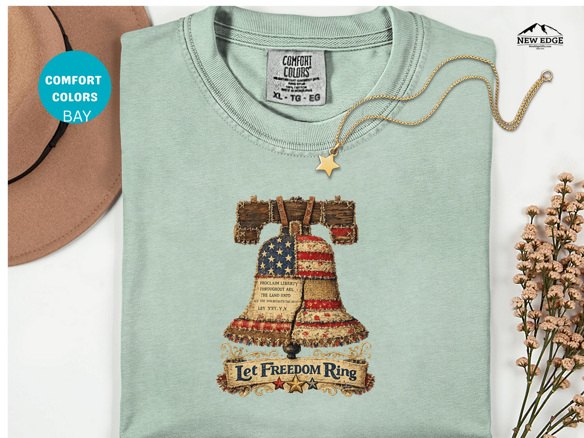 Liberty Bell Graphic T-Shirt — "Let Freedom Ring" Patriotic Tee
