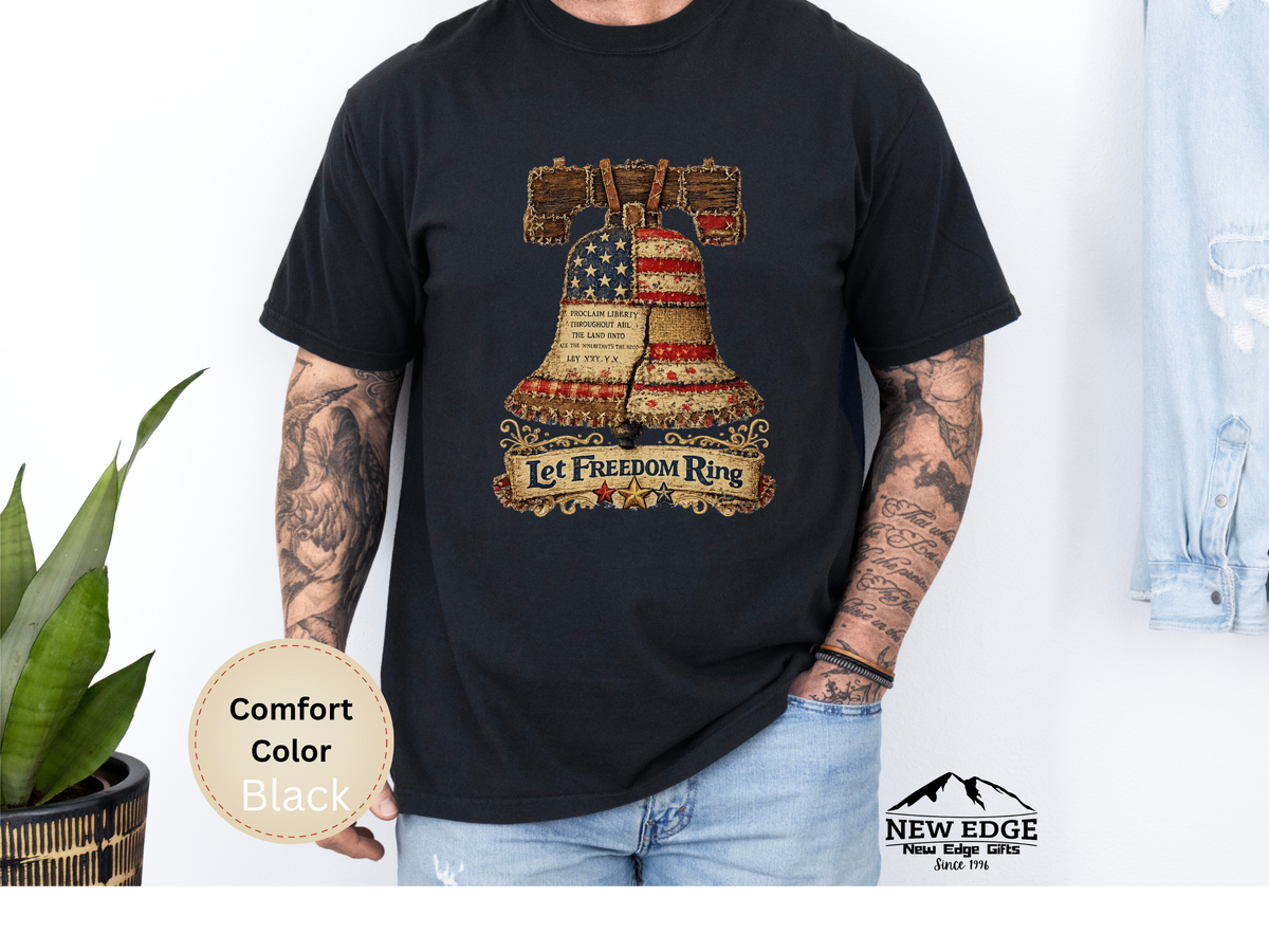Liberty Bell Graphic T-Shirt — "Let Freedom Ring" Patriotic Tee