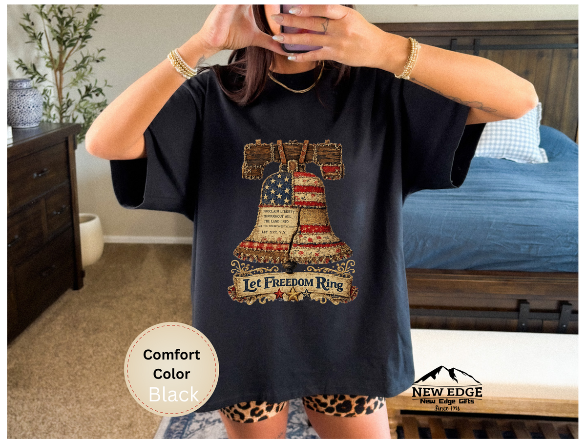 Liberty Bell Graphic T-Shirt — "Let Freedom Ring" Patriotic Tee