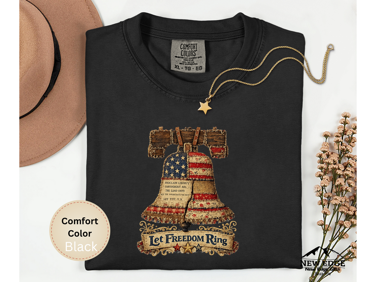 Liberty Bell Graphic T-Shirt — "Let Freedom Ring" Patriotic Tee