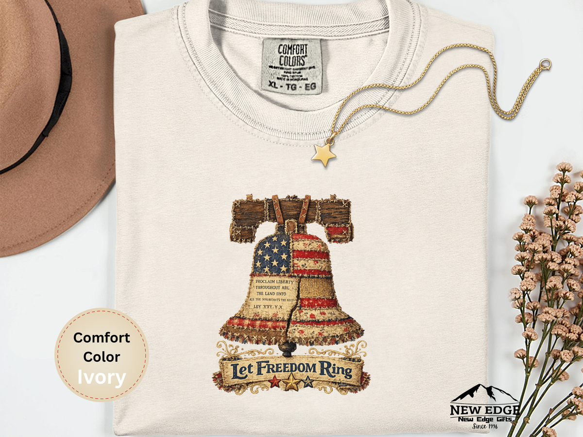 Liberty Bell Graphic T-Shirt — "Let Freedom Ring" Patriotic Tee