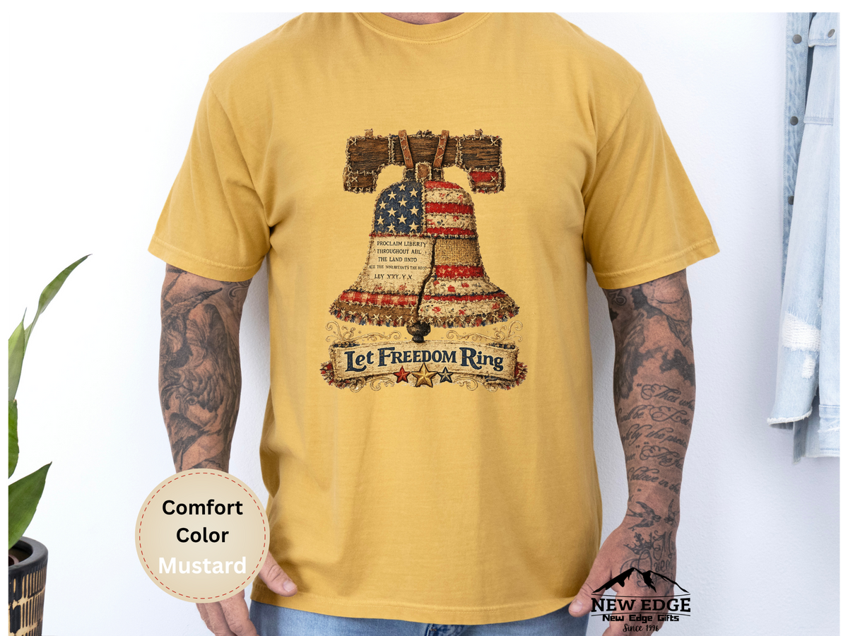 Liberty Bell Graphic T-Shirt — "Let Freedom Ring" Patriotic Tee