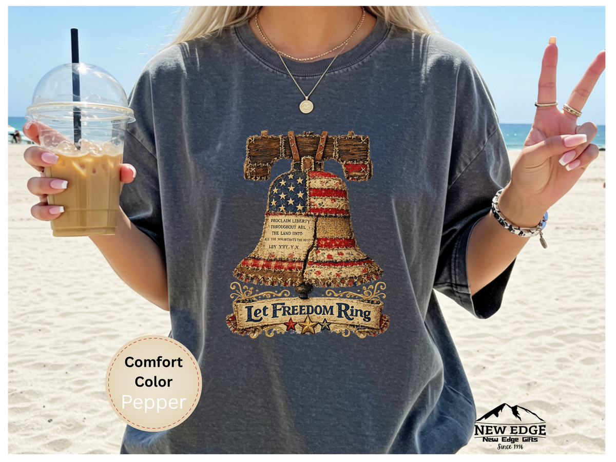 Liberty Bell Graphic T-Shirt — "Let Freedom Ring" Patriotic Tee