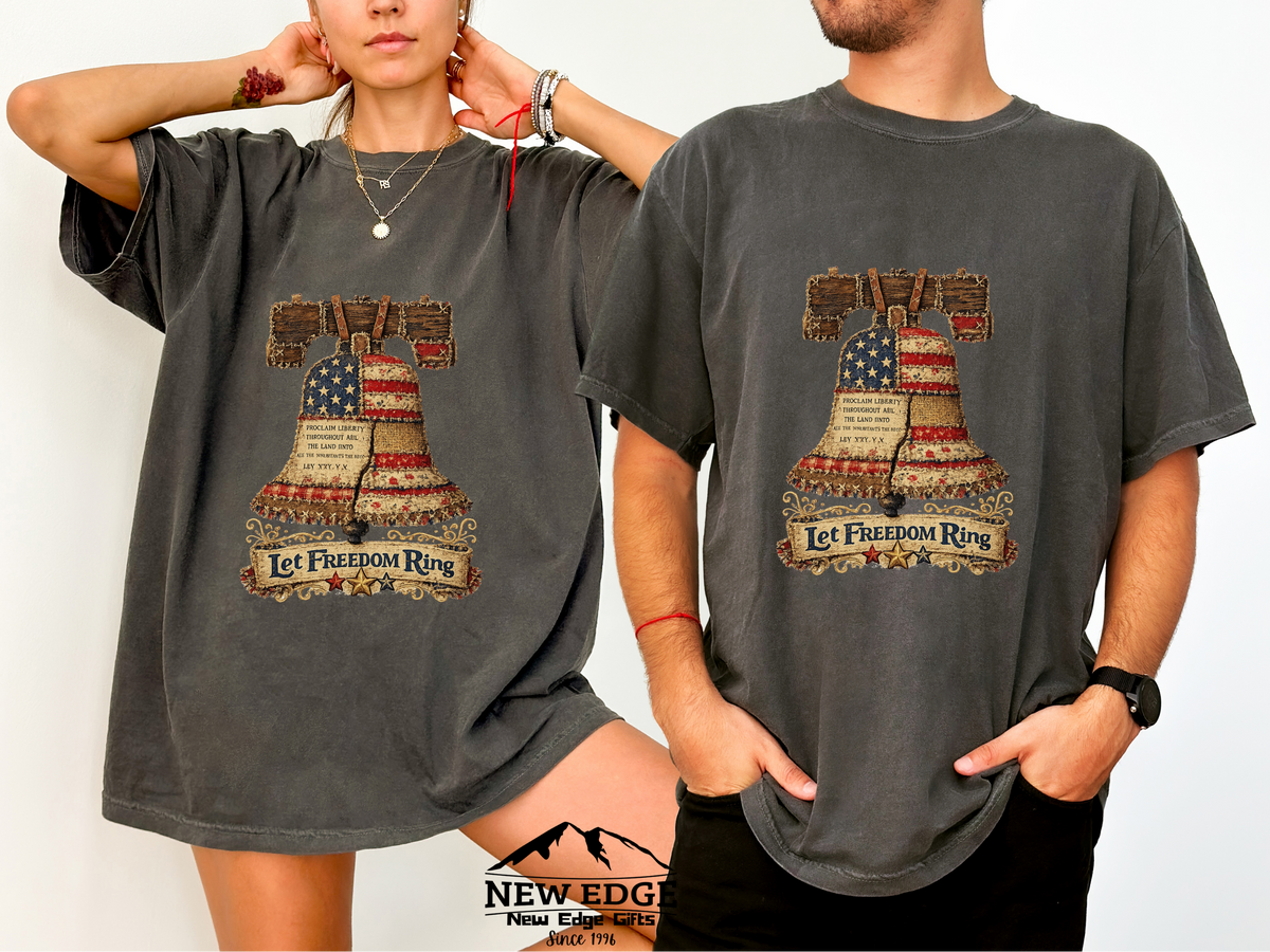 Liberty Bell Graphic T-Shirt — "Let Freedom Ring" Patriotic Tee