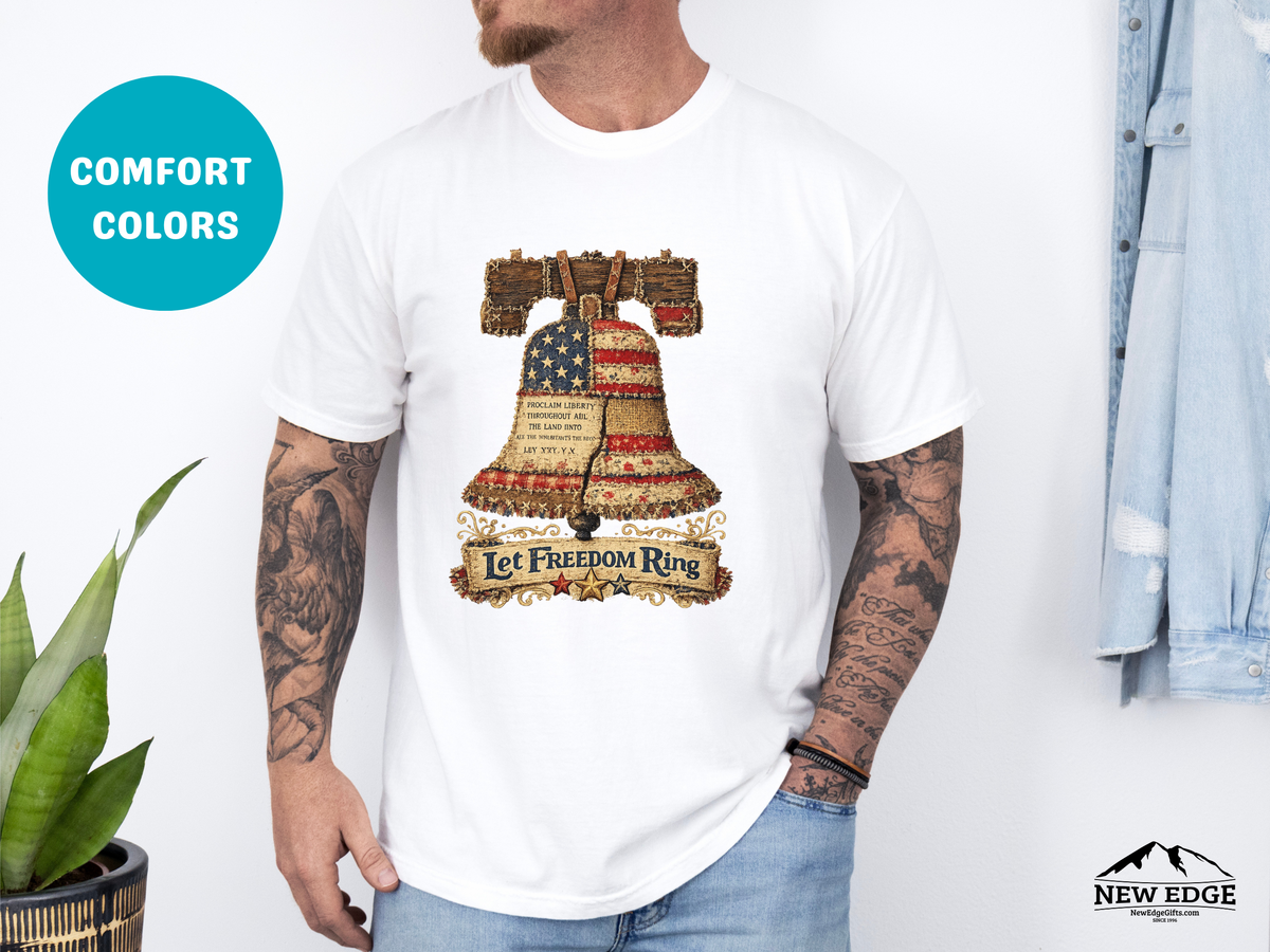 Liberty Bell Graphic T-Shirt — "Let Freedom Ring" Patriotic Tee