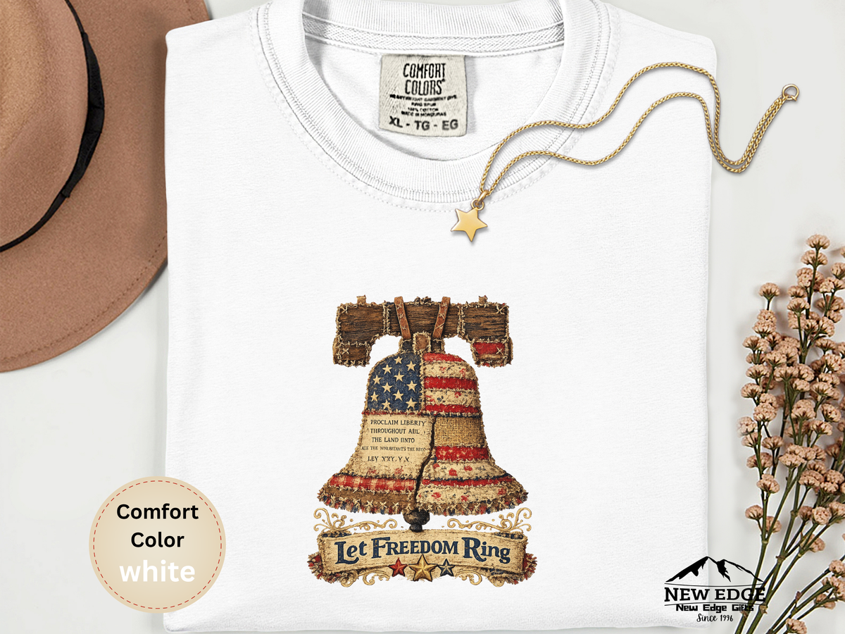 Liberty Bell Graphic T-Shirt — "Let Freedom Ring" Patriotic Tee