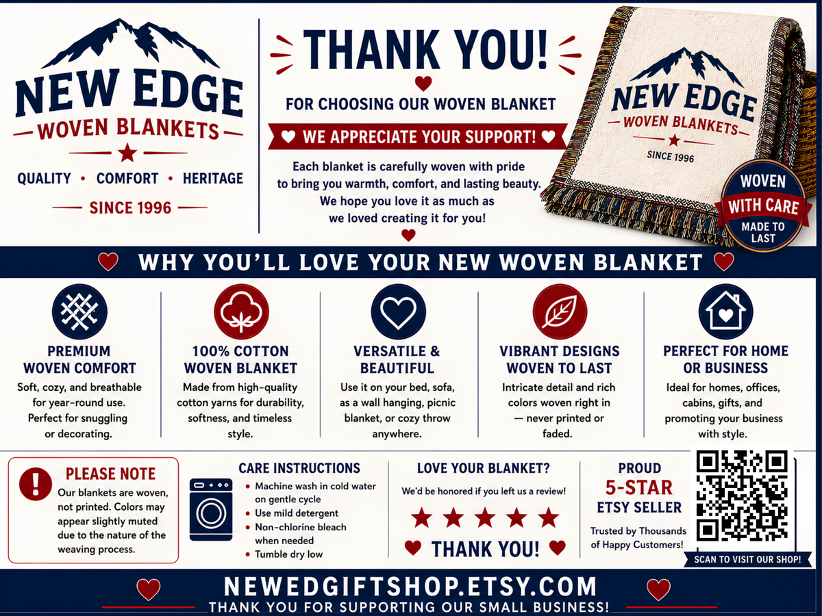 Colton City Landmark Woven Blanket — Vintage Map & Skyline Throw