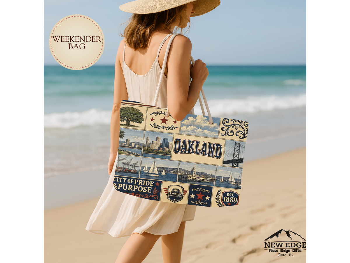 Oakland Vintage Collage Weekender Bag
