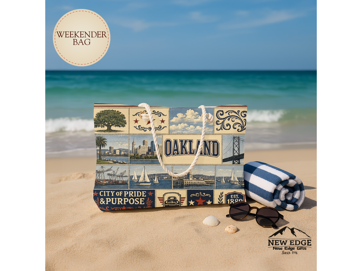 Oakland Vintage Collage Weekender Bag