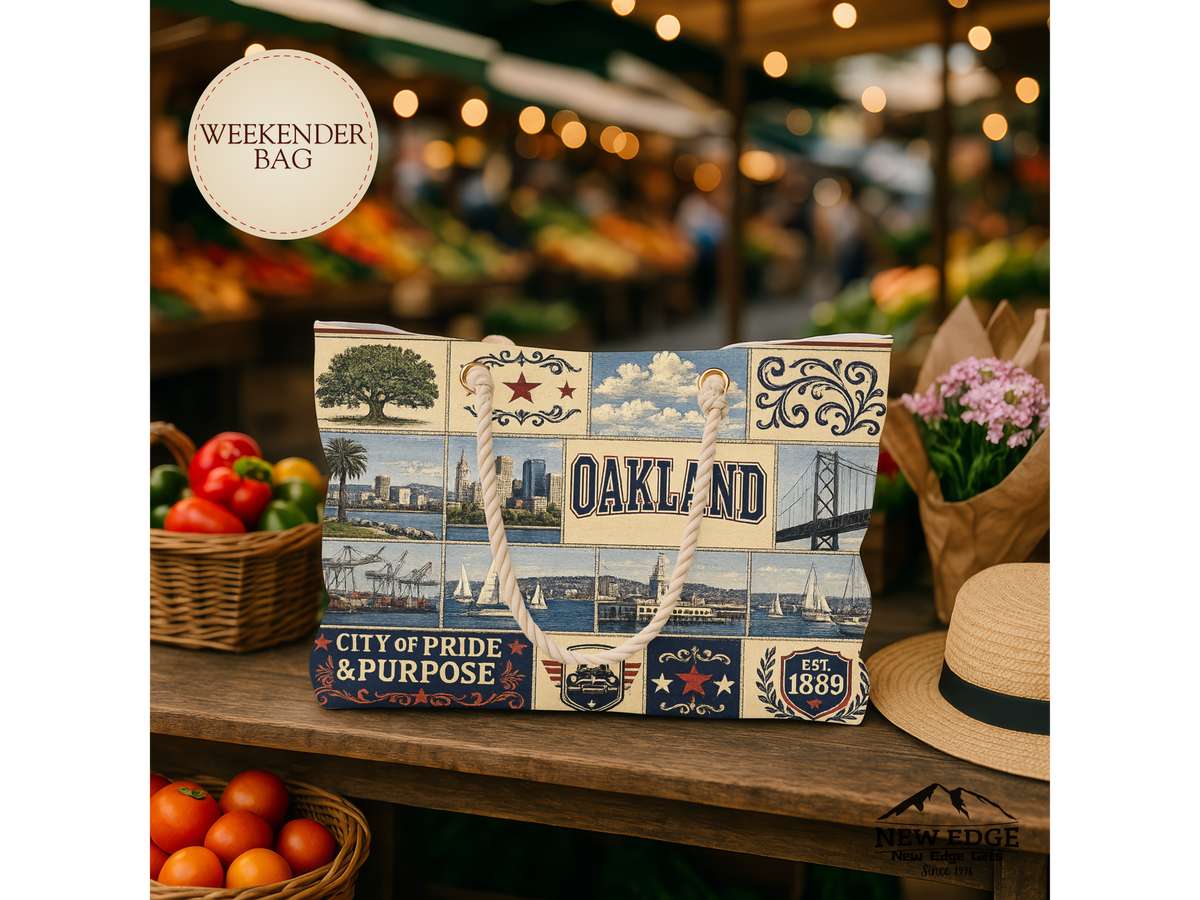 Oakland Vintage Collage Weekender Bag
